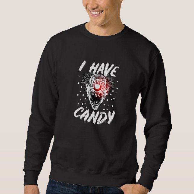 Sweatshirt Déplaisant J'Ai Candy Clown Costume (Devant)