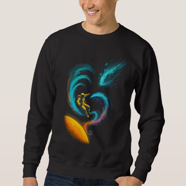 Sweatshirt Dérive cosmique : Voyage à travers une nébuleuse t (Devant)