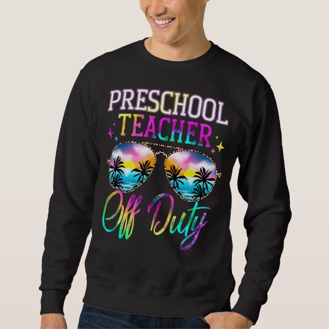 Sweatshirt Dernier Jour D'École Pour Enseignant De Primaire H (Devant)