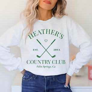 Sweatshirt Dernier Swing Golf Country Club Bachelorette
