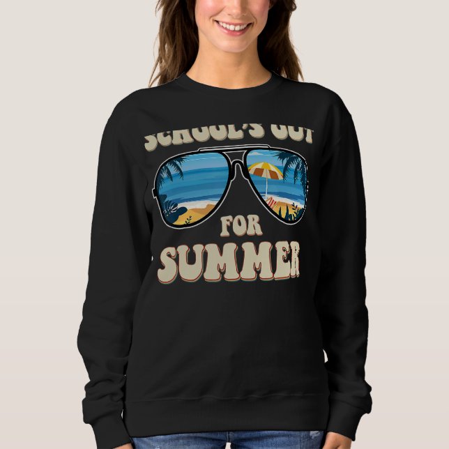 Sweatshirt Dernière Journée D'Écoles Sorties Pour Enseignant  (Devant)