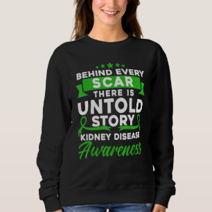 Sweatshirt Derrière chaque cicatrice, sensibilisation à la ma