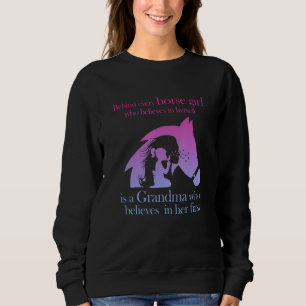 Sweatshirt Derrière chaque fille à cheval qui croit en elle-m