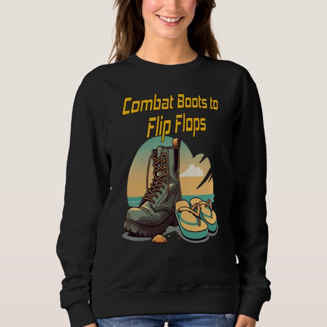 Sweatshirt Des bottes de combat pour retourner les tonneaux (Devant)