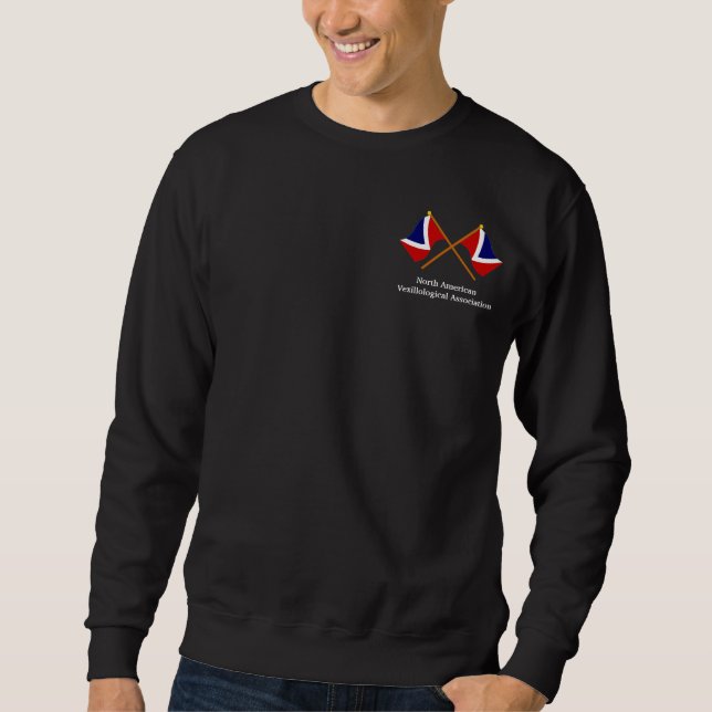 SWEATSHIRT des drapeaux croisés NAVA avec texte (Devant)