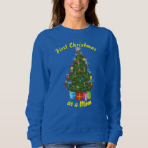 Sweatshirt des femmes de l'arbre de Noël