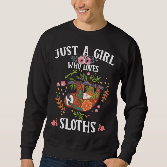 Sweatshirt Des Fentes Drôle Juste Une Fille Qui (Devant)