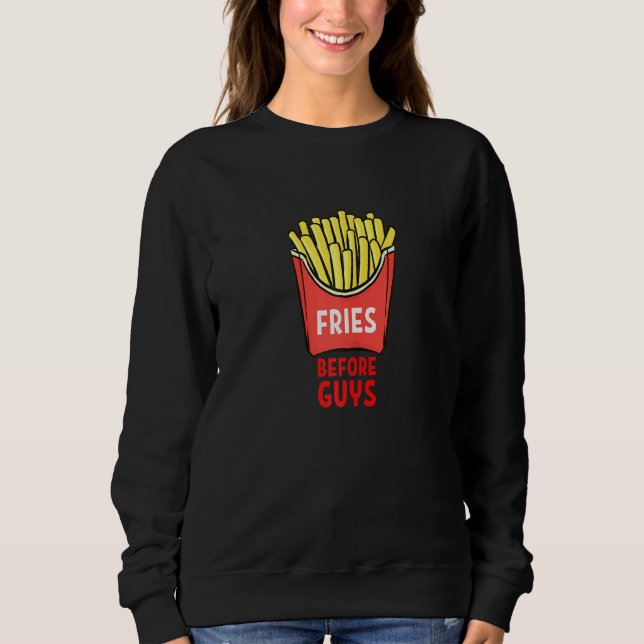Sweatshirt Des Filles Fries Devant Des Gars Pour Femmes (Devant)