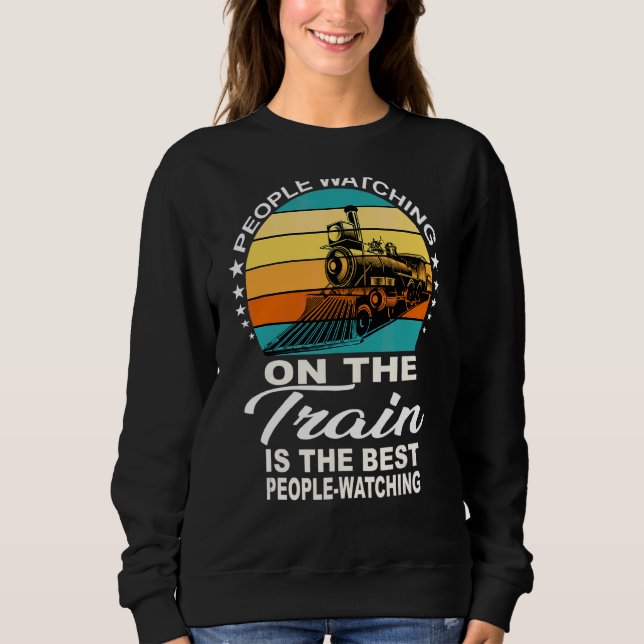Sweatshirt Des Gens Regardent Le Conducteur Du Train (Devant)