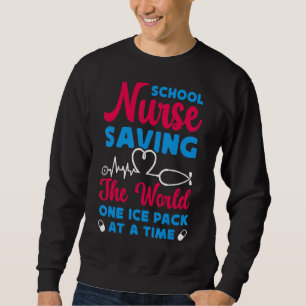 Sweatshirt Des Infirmières Sauvons Le Monde Un Pack De Glace