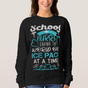 Sweatshirt Des Infirmières Sauvons Le Monde Un Pack De Glace