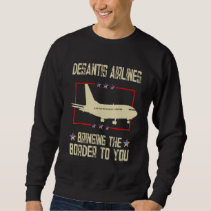Sweatshirt Desantis Airlines Amène La Frontière À Vous Rétro