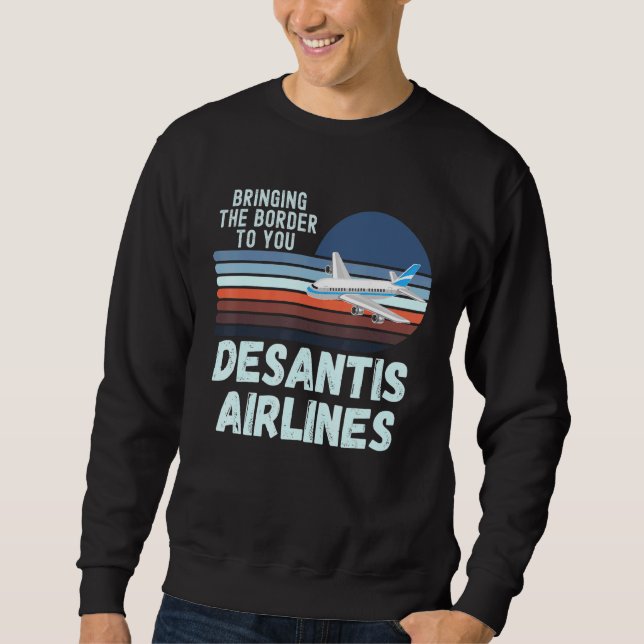 Sweatshirt DeSantis Airlines Marthas Vineyard USA Coucher de  (Devant)