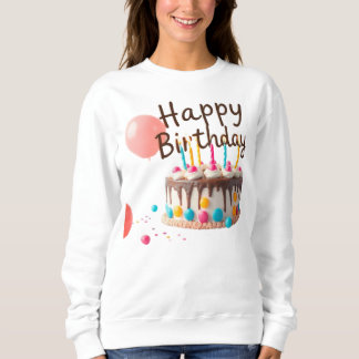 Sweatshirt design d'anniversaire heureux