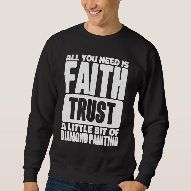 Sweatshirt Design De Peinture De Diamant Pour Artistes Et Art (Devant)