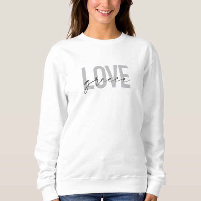 Sweatshirt Design moderne, simple, urbain, cool de Love Greec (Devant)