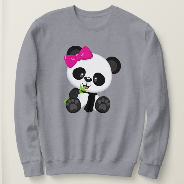 Sweatshirt design panda (Design devant)