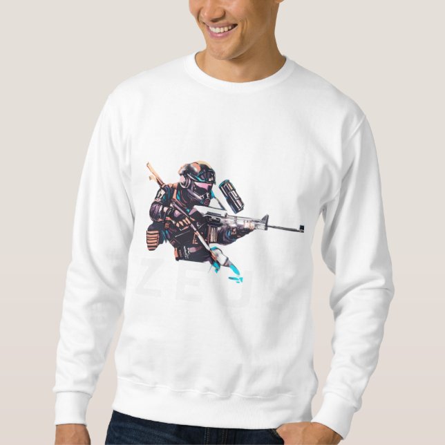 Sweatshirt Design T-shirt Hustle Harder (Devant)