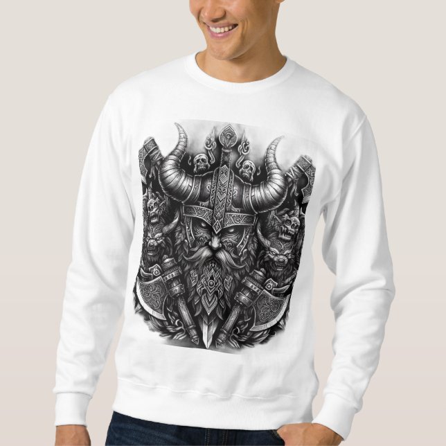 Sweatshirt Design viking (Devant)