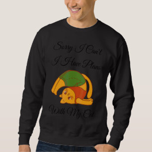 Sweatshirt Désolé, je ne peux pas avoir de plans avec ma poli