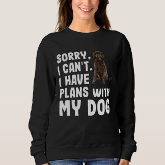 Sweatshirt Désolé je ne peux pas j'ai des plans avec mon eau