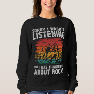 Sweatshirt Désolé, je n'écoutais pas, je pensais au rock