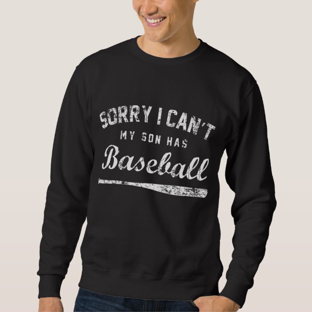 Sweatshirt Désolé, mon fils n'a pas de baseball Maman Gif (Devant)