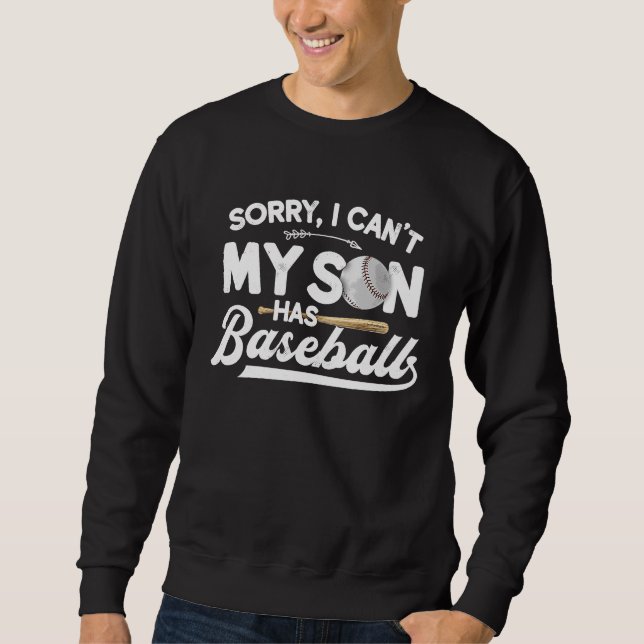 Sweatshirt Désolé, mon fils n'a pas de maman de baseball (Devant)