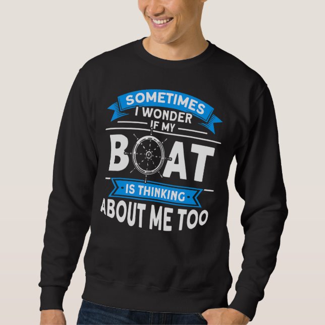 Sweatshirt Désolé Pour Ce Que J'Ai Dit En Amarrant Le Ponton  (Devant)