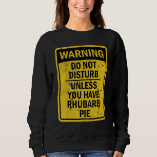 Sweatshirt Dessert Rhubarb Pie