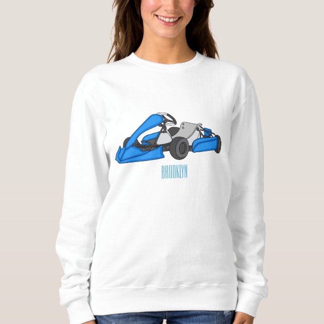 Sweatshirt dessin animé de Kart racing (Devant)