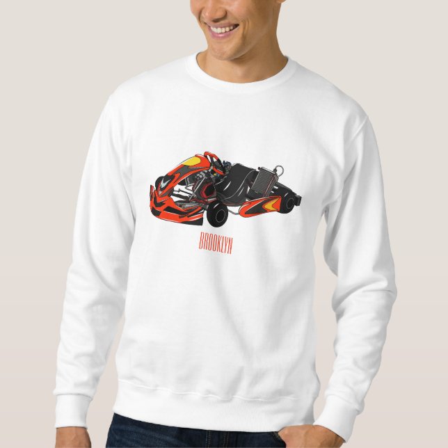 Sweatshirt dessin animé de Kart racing (Devant)