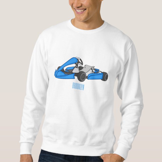 Sweatshirt dessin animé de Kart racing (Devant)
