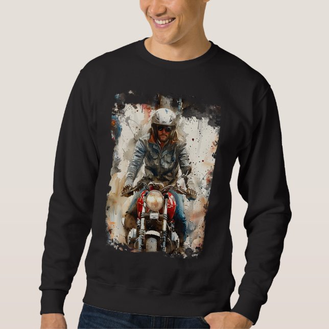Sweatshirt Dessin aquarelle MotoBikers (Devant)