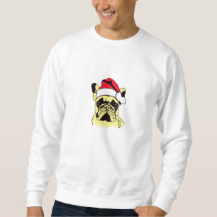 Sweatshirt Dessin de Noël de Bulldog