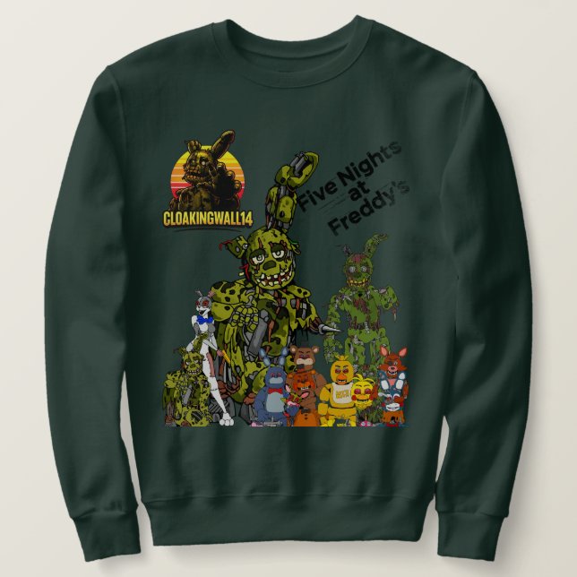 Sweatshirt Dessin de style FnAf (Design devant)