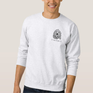 Sweatshirt Dessin personnalisé Goldendoodle Chien