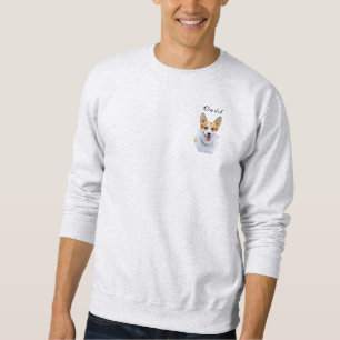 Sweatshirt Dessin personnalisé Welsh Corgi Dog