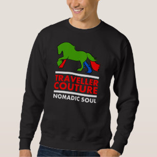 Sweatshirt Dessus de sueur de couture de voyageur avec le