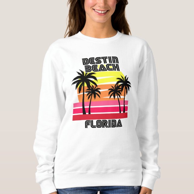 Sweatshirt Destin Beach, Floride (Devant)