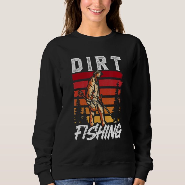 Sweatshirt Détecteur de détection de métaux de pêche directe  (Devant)