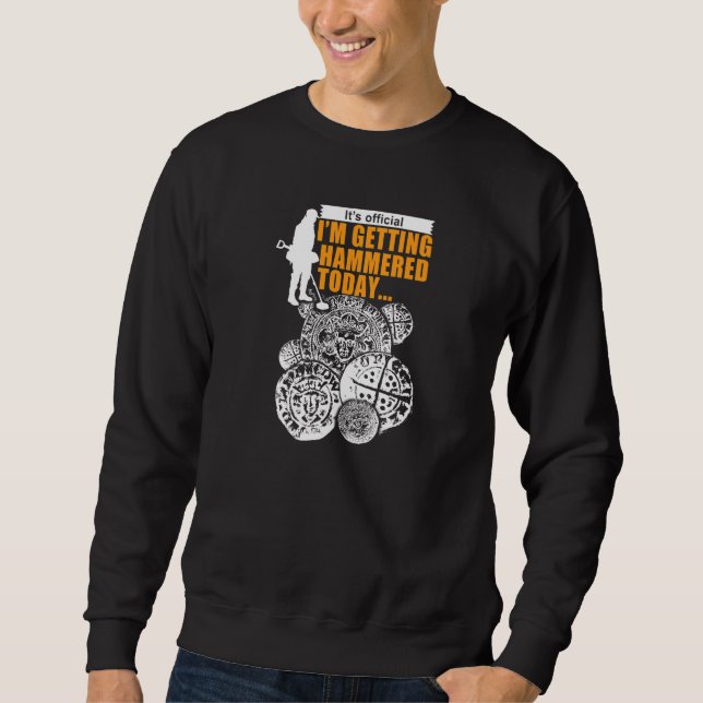 Sweatshirt Détection de métal drôle (Devant)