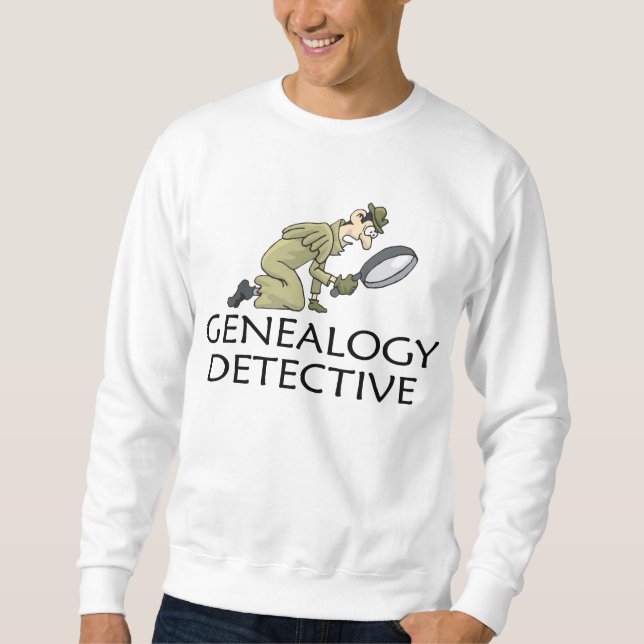 Sweatshirt Détective privé de généalogie (Devant)