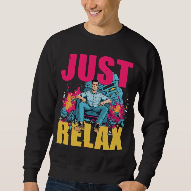 Sweatshirt Détendez-vous ! (Devant)