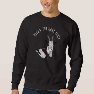 Sweatshirt Détendez-vous Chèvre de give Cette chèvre Illustra