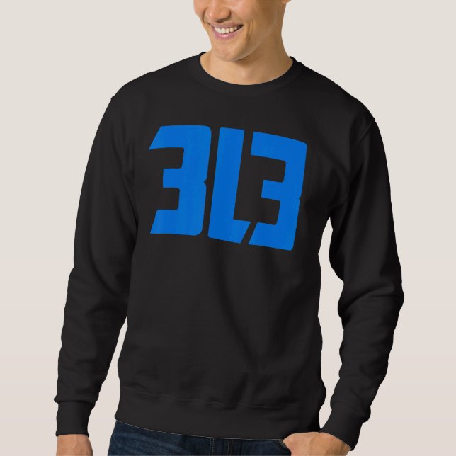 Sweatshirt Détroit 313 (Devant)