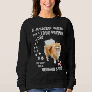 Sweatshirt Deutscher Spitz Mom Fluffy Dog Papa Imprimer migno