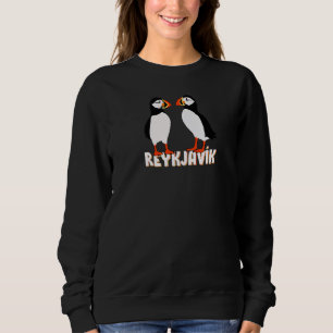 Sweatshirt Deux Cutes Puffins De Reykjavík Islande 1
