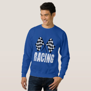 Sweatshirt Deux drapeaux de course à damiers pour la compétit