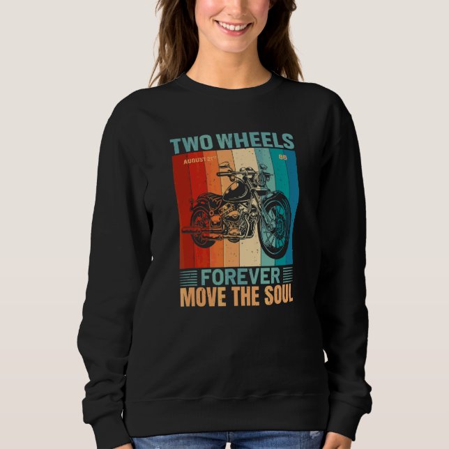 Sweatshirt Deux roues à jamais émeuvent l'âme (Devant)